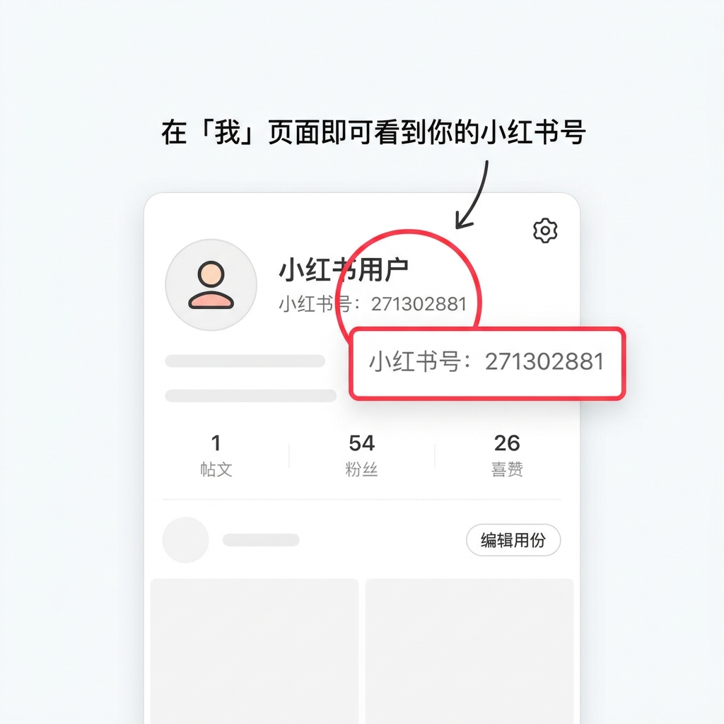小红书号位置示例